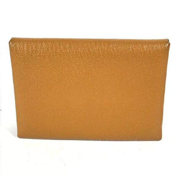 HERMES Bifold Bicolor Calvi Duo Verso Card Case Wallet Card Holder coin purse - Picture 1 of 11
